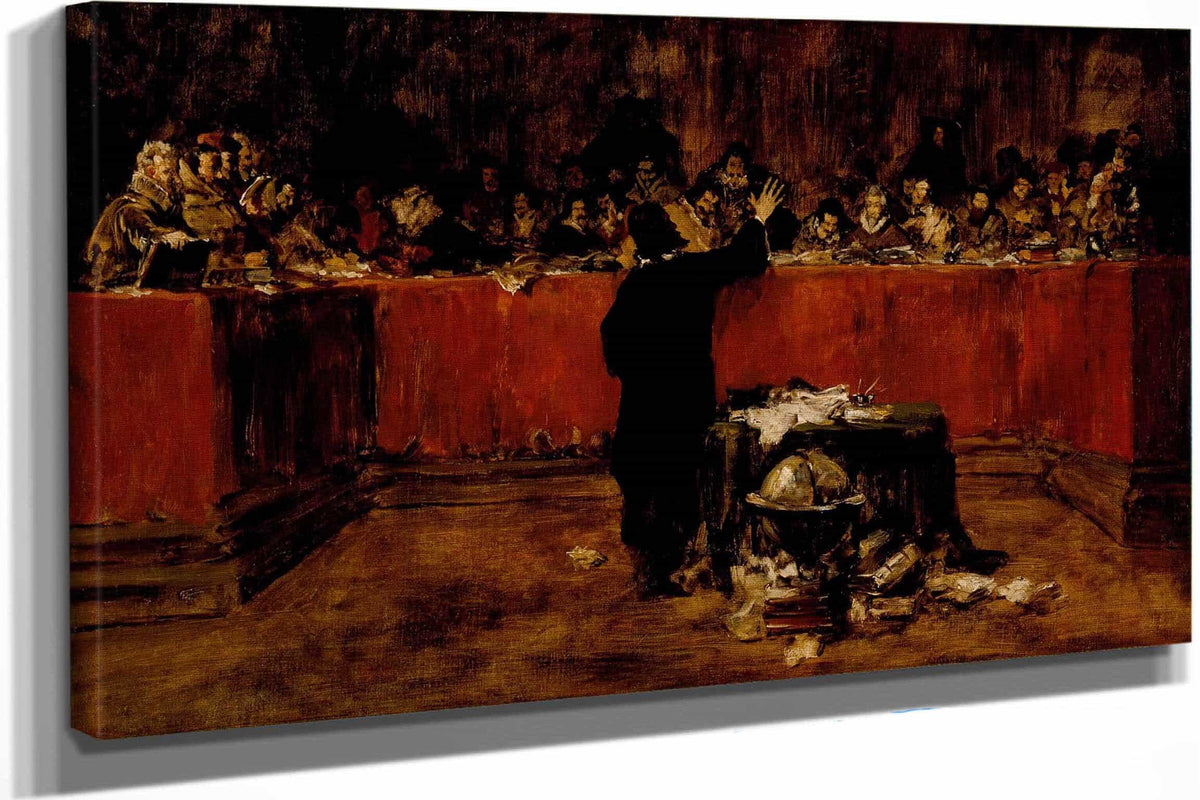 Christopher Columbus Before The Spanish Council by William Merritt Chase