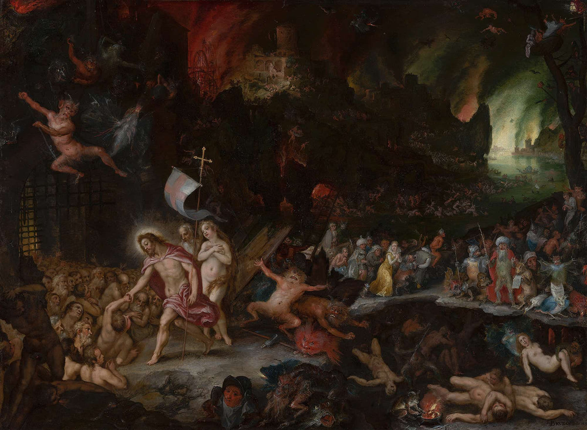 Christs Descent Into Limbo by Jan Brueghel The Elder