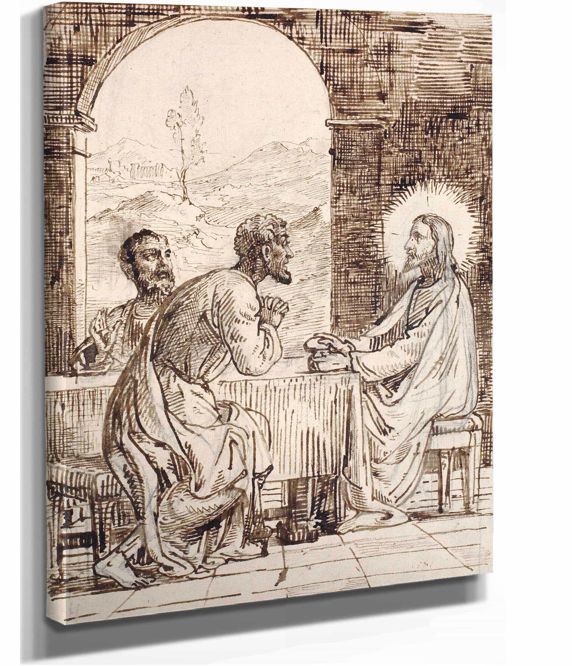 Christus I Emaus by Wilhelm Marstrand