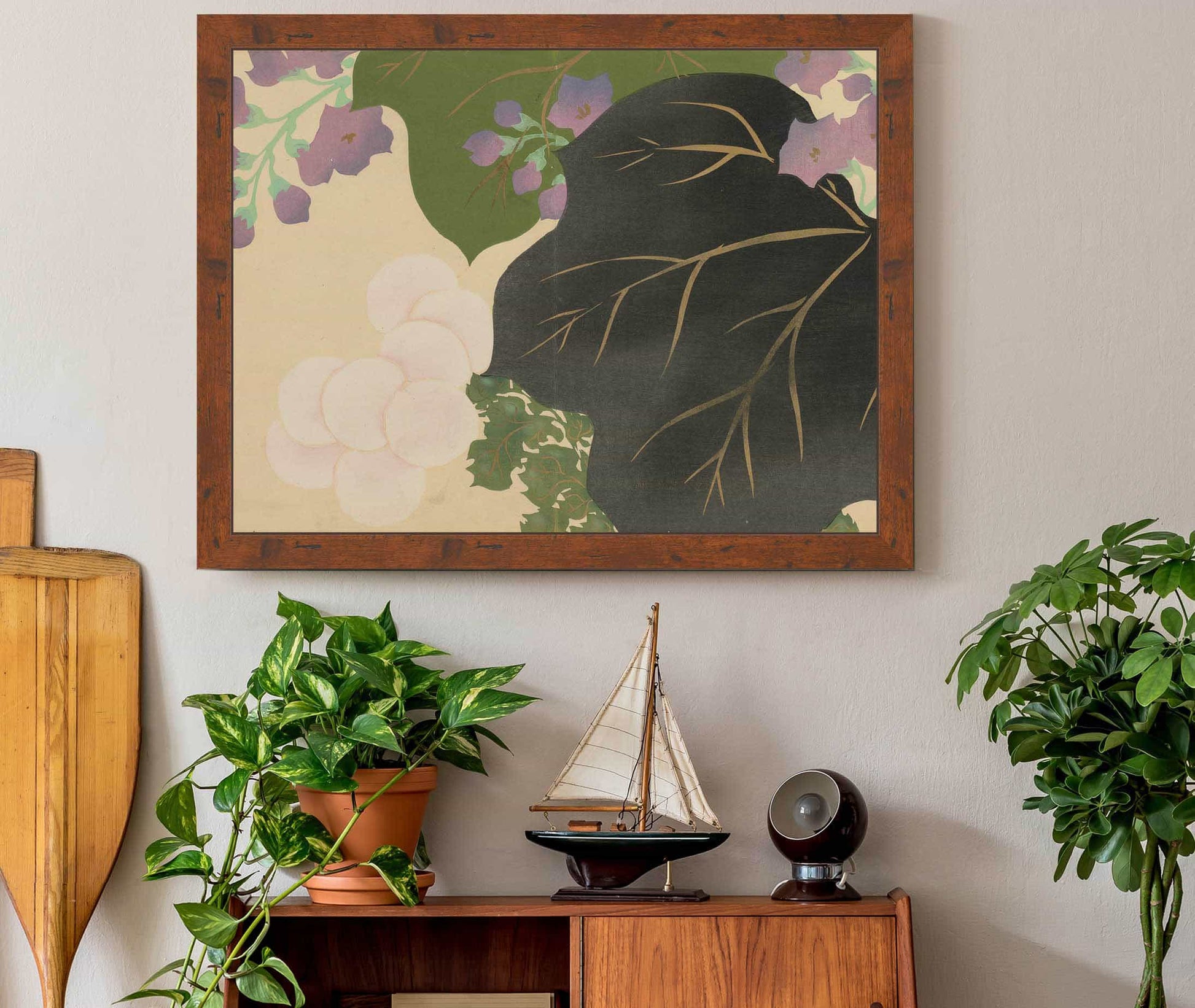 Chrysanthemum And Paulownia Kikukiri by Kamisaka Sekka