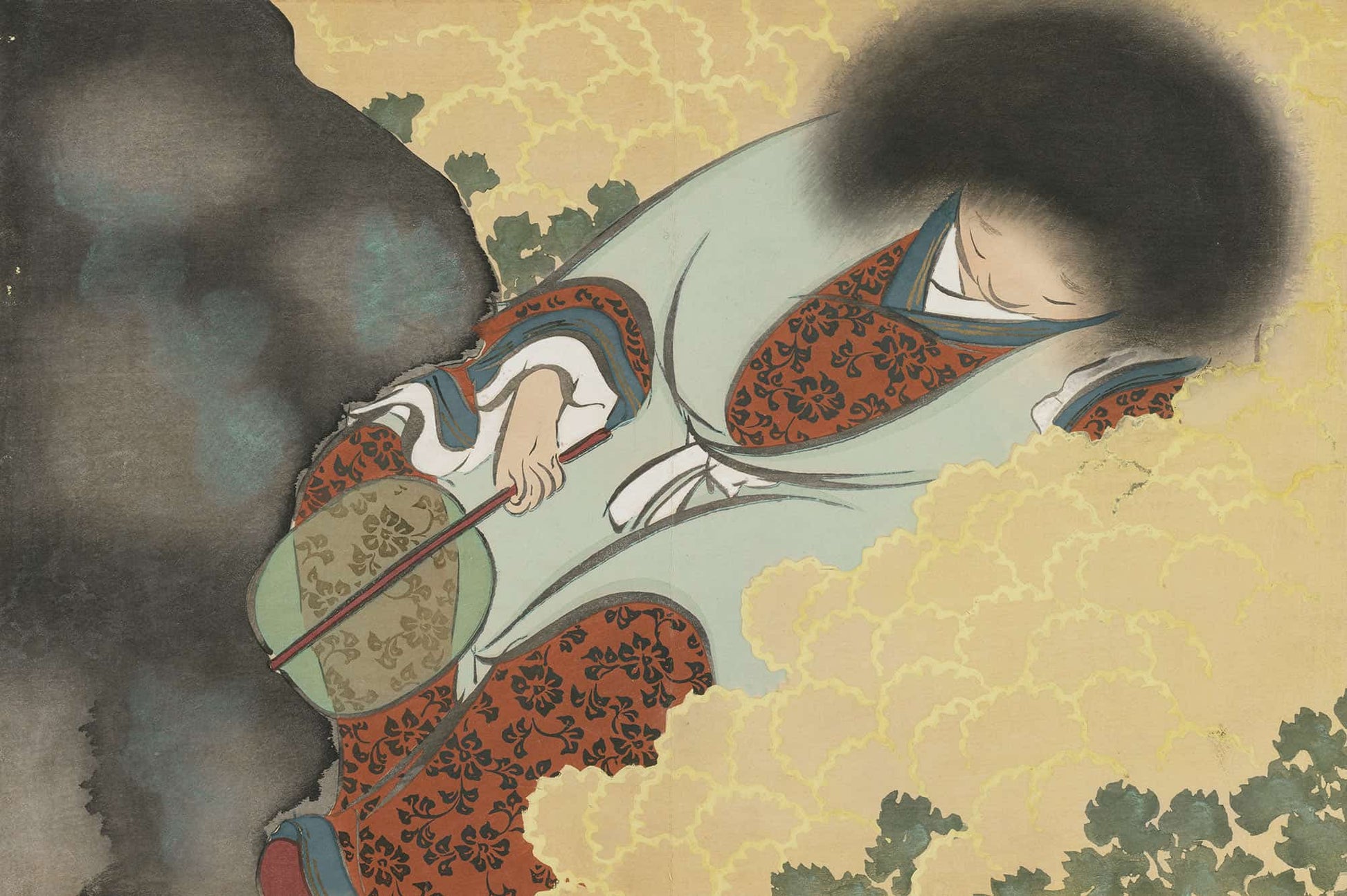 Chrysanthemum Boy Kikuji Doji by Kamisaka Sekka