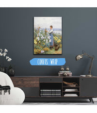 Chrysanthemums by Daniel Ridgway Knight