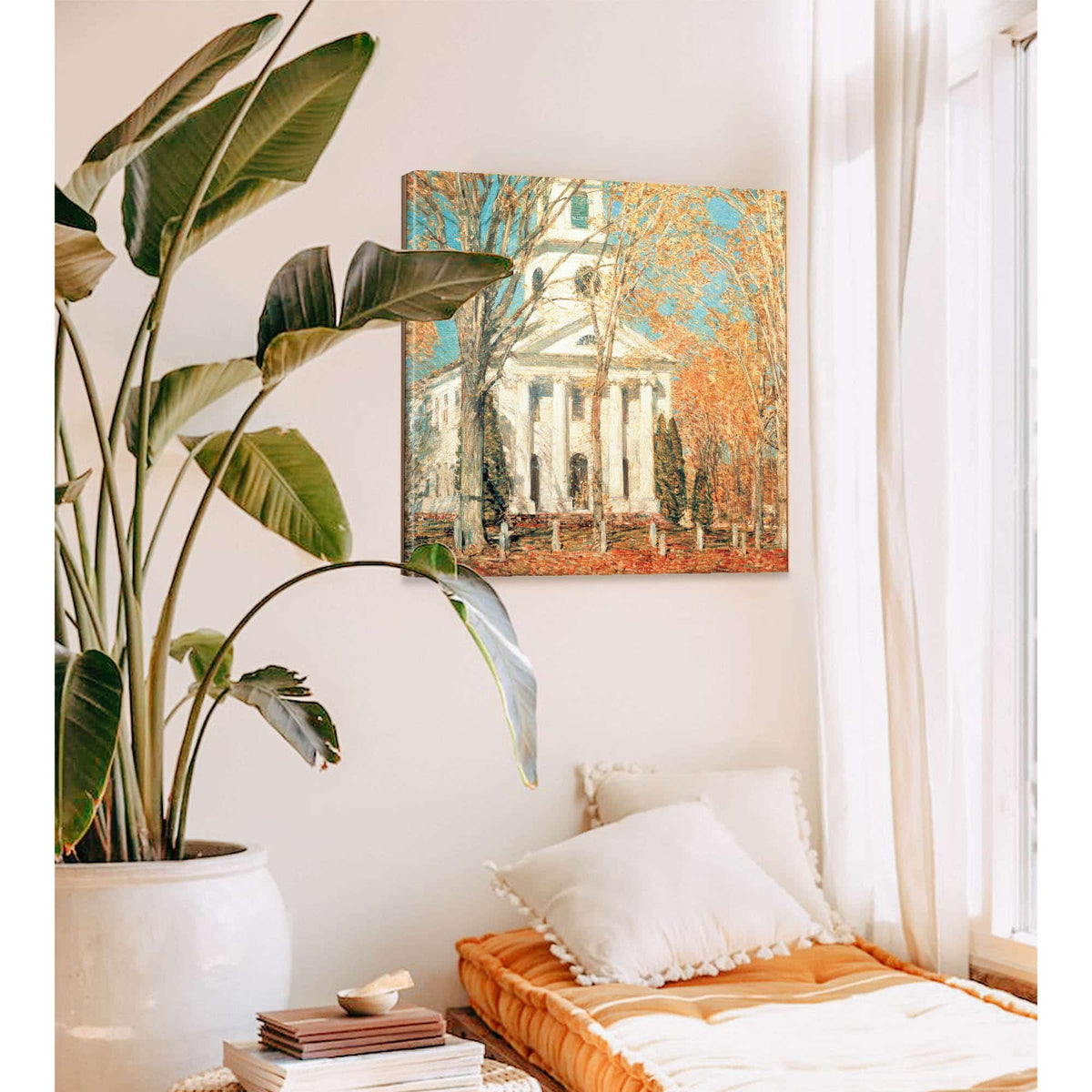 Church At Old Lyme Connecticut by Childe Hassam