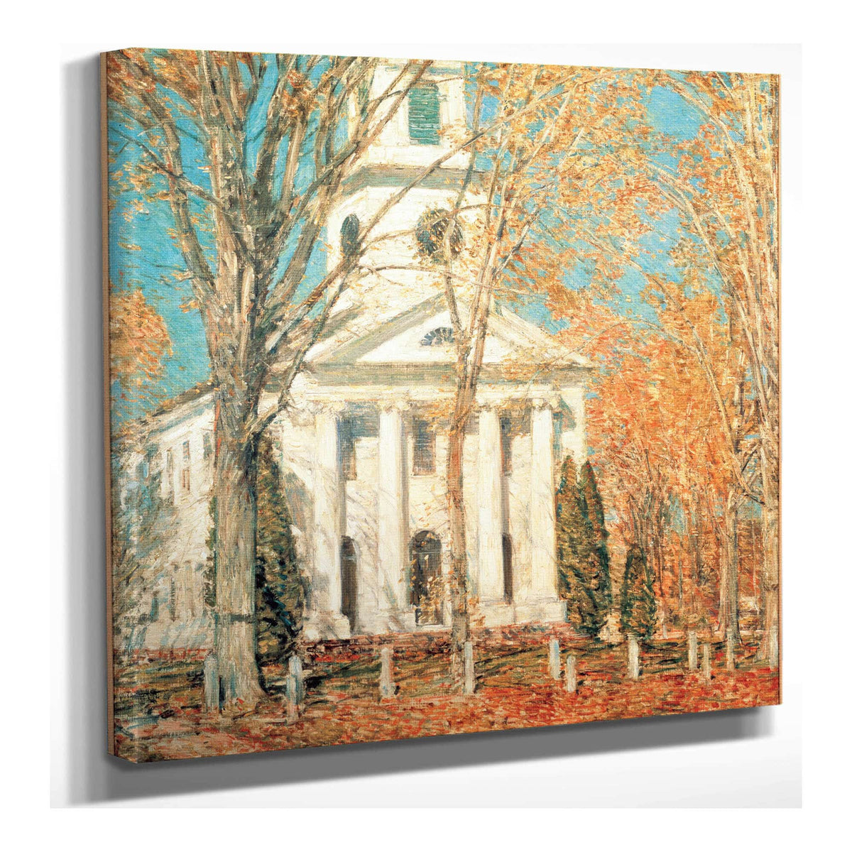 Church At Old Lyme Connecticut by Childe Hassam
