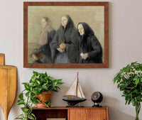 Churchgoers Easter Morning by Helene Schjerfbeck