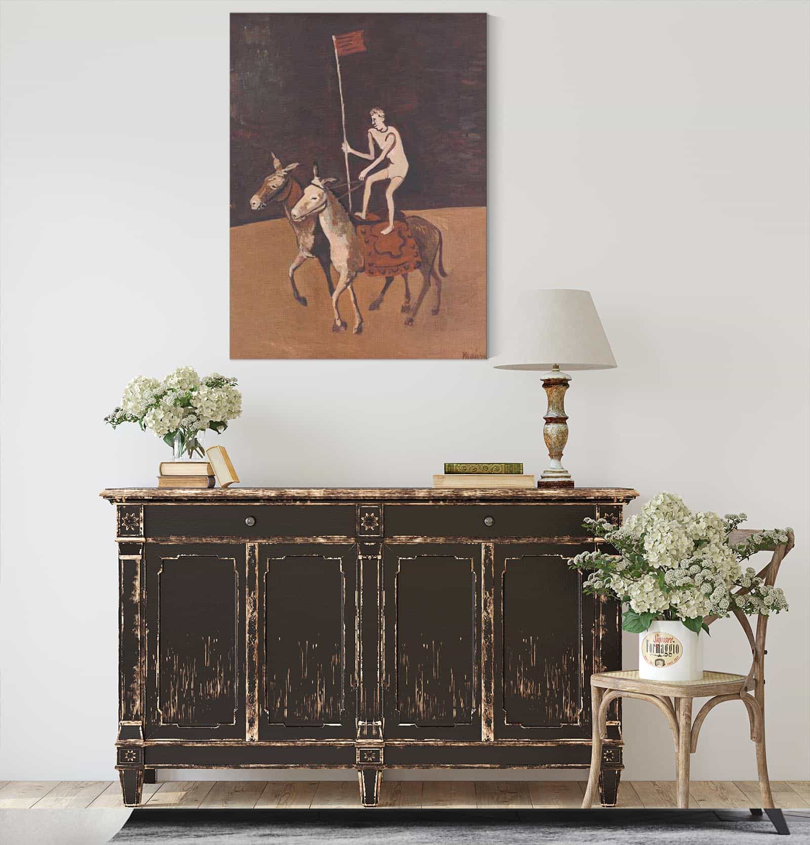 Circus Performer On Horses by Cyprian Majernik