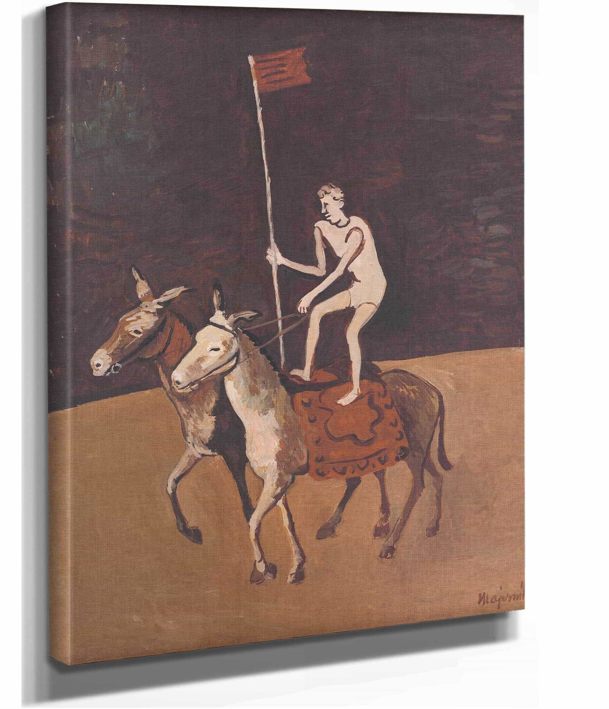 Circus Performer On Horses by Cyprian Majernik