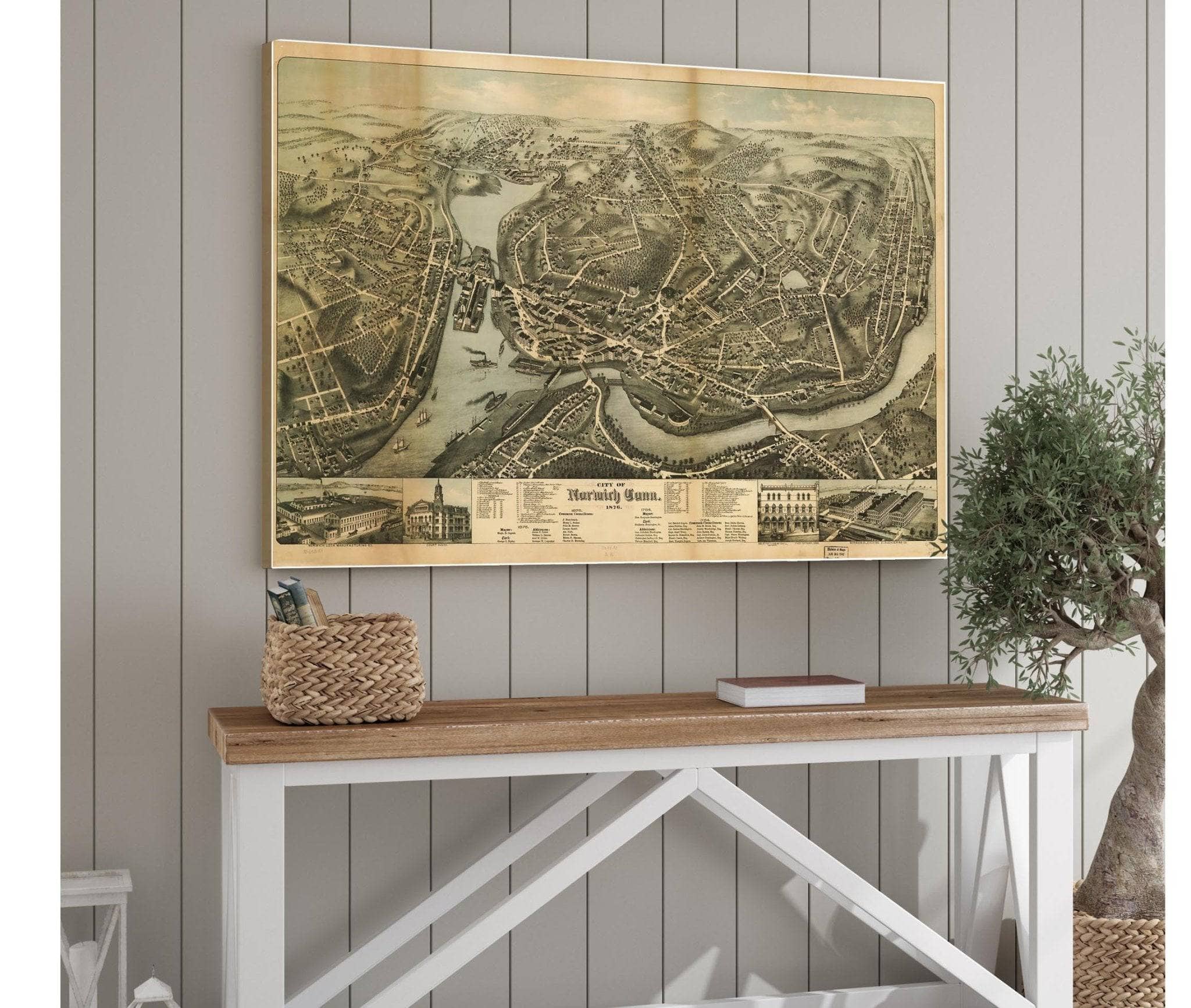 City Of Norwich Conn 1876  State Of Connecticut