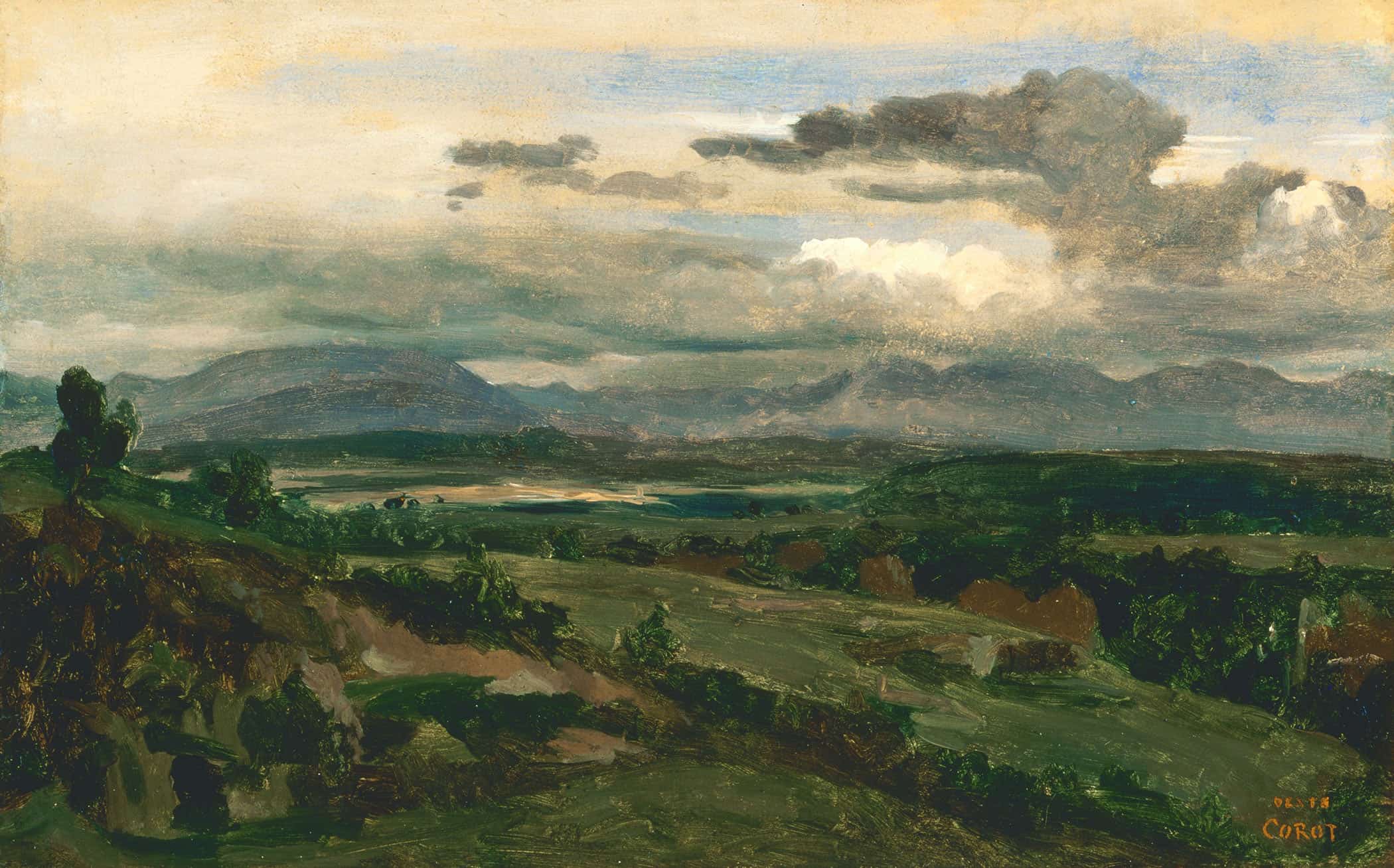 Civita Castellana by Jean Baptiste Camille Corot