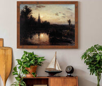 Clair De Lune A Overschie Environs De Rotterdam by Johan Barthold Jongkind