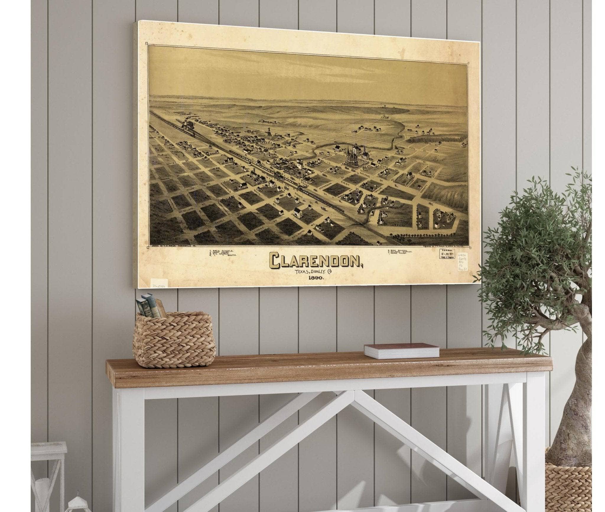 Clarendon Texas Donley Co 1890  State Of Texas