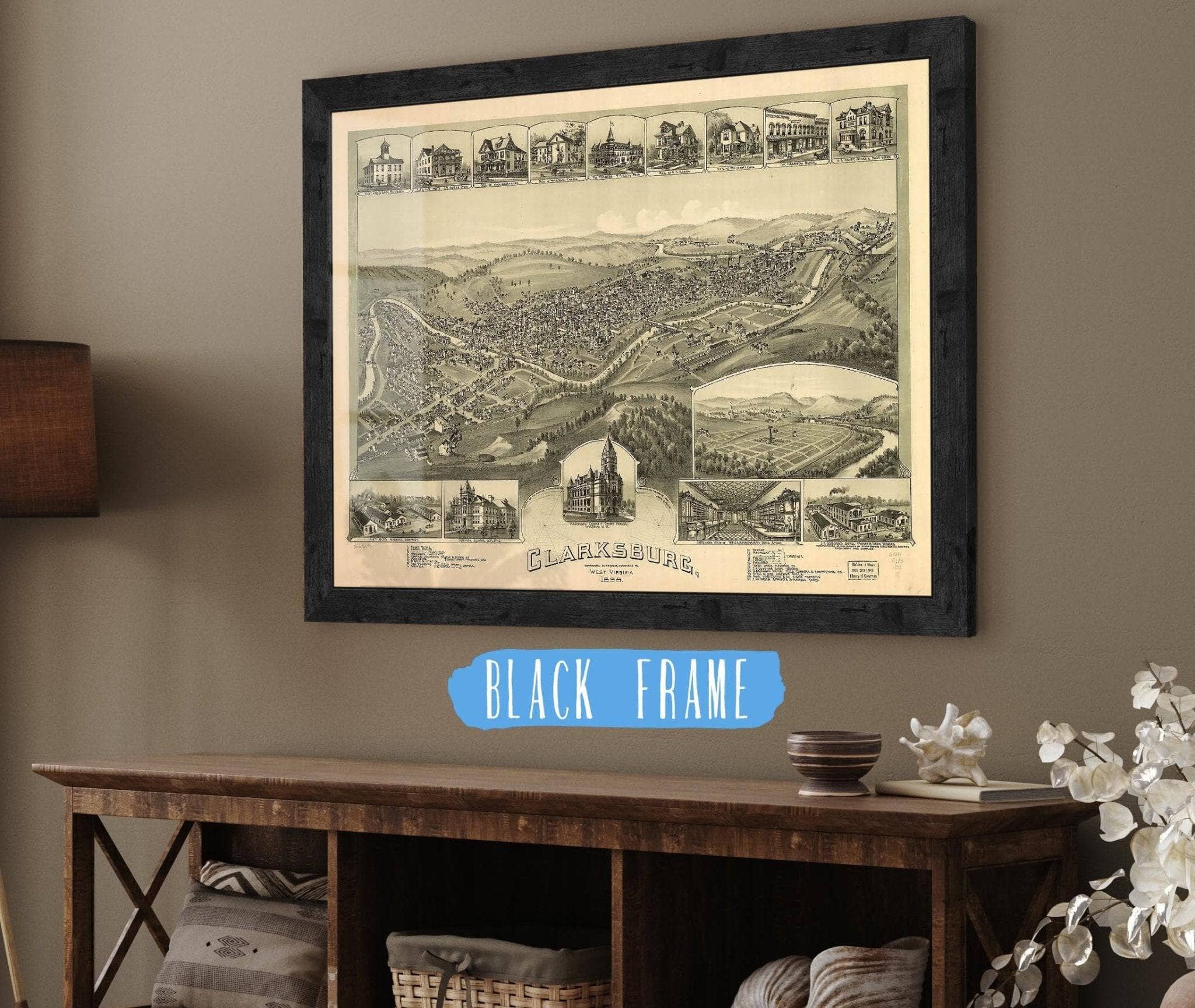 Clarksburg West Virginia 1898 State of West Virginia