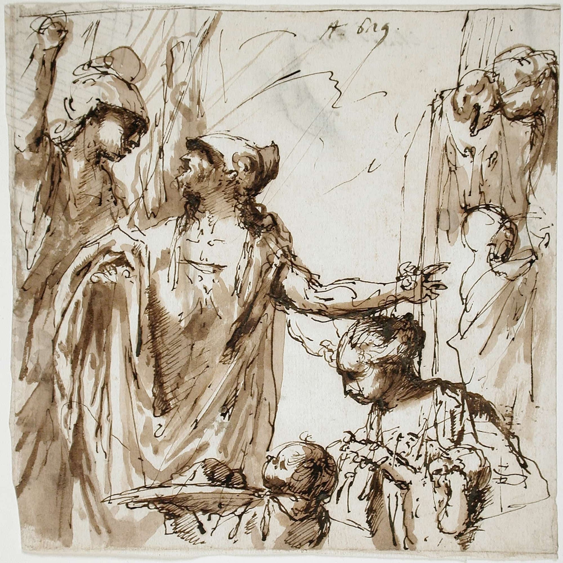 Classical Scene With Offering  by Sebastiano Ricci