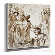 Classical Scene With Offering  by Sebastiano Ricci