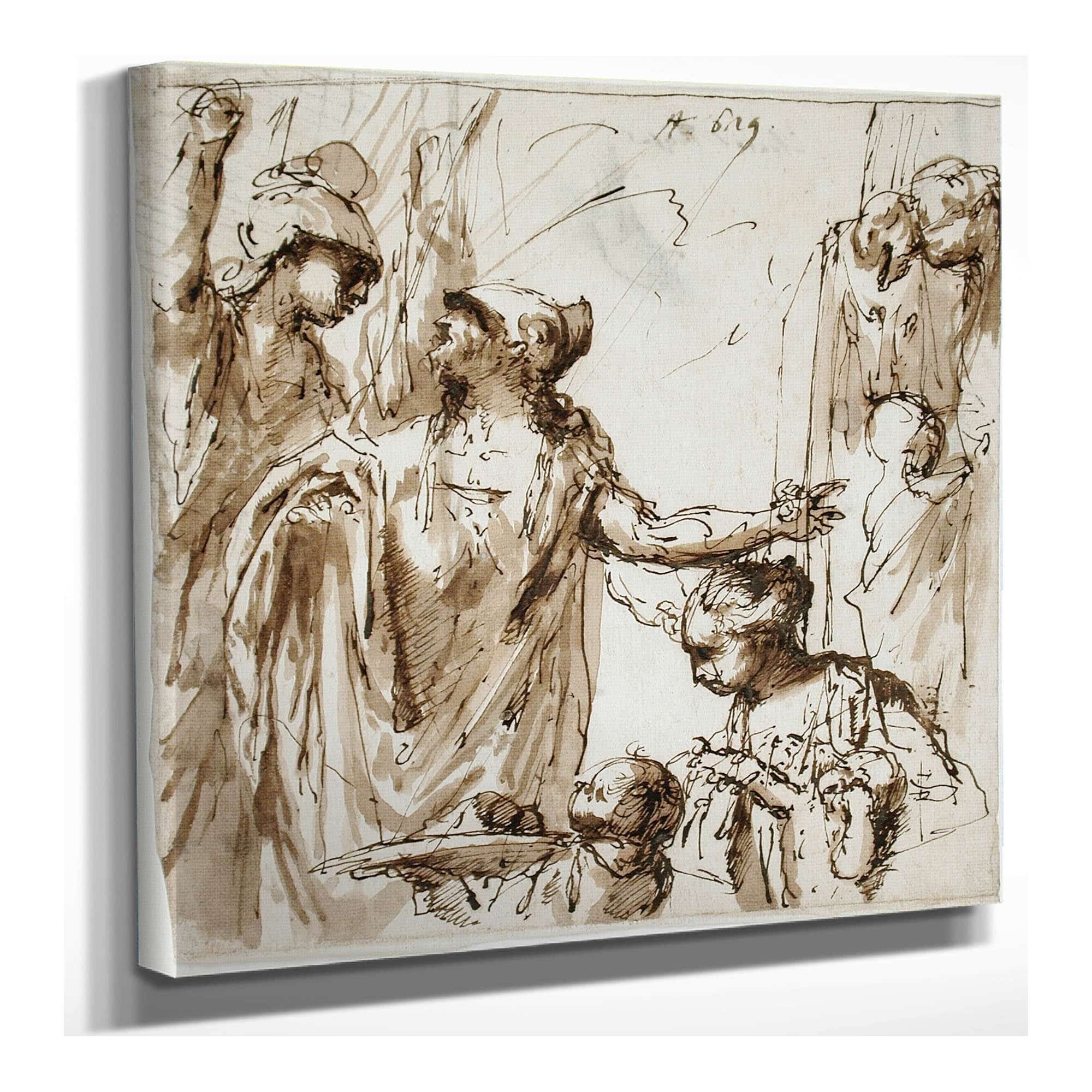 Classical Scene With Offering  by Sebastiano Ricci
