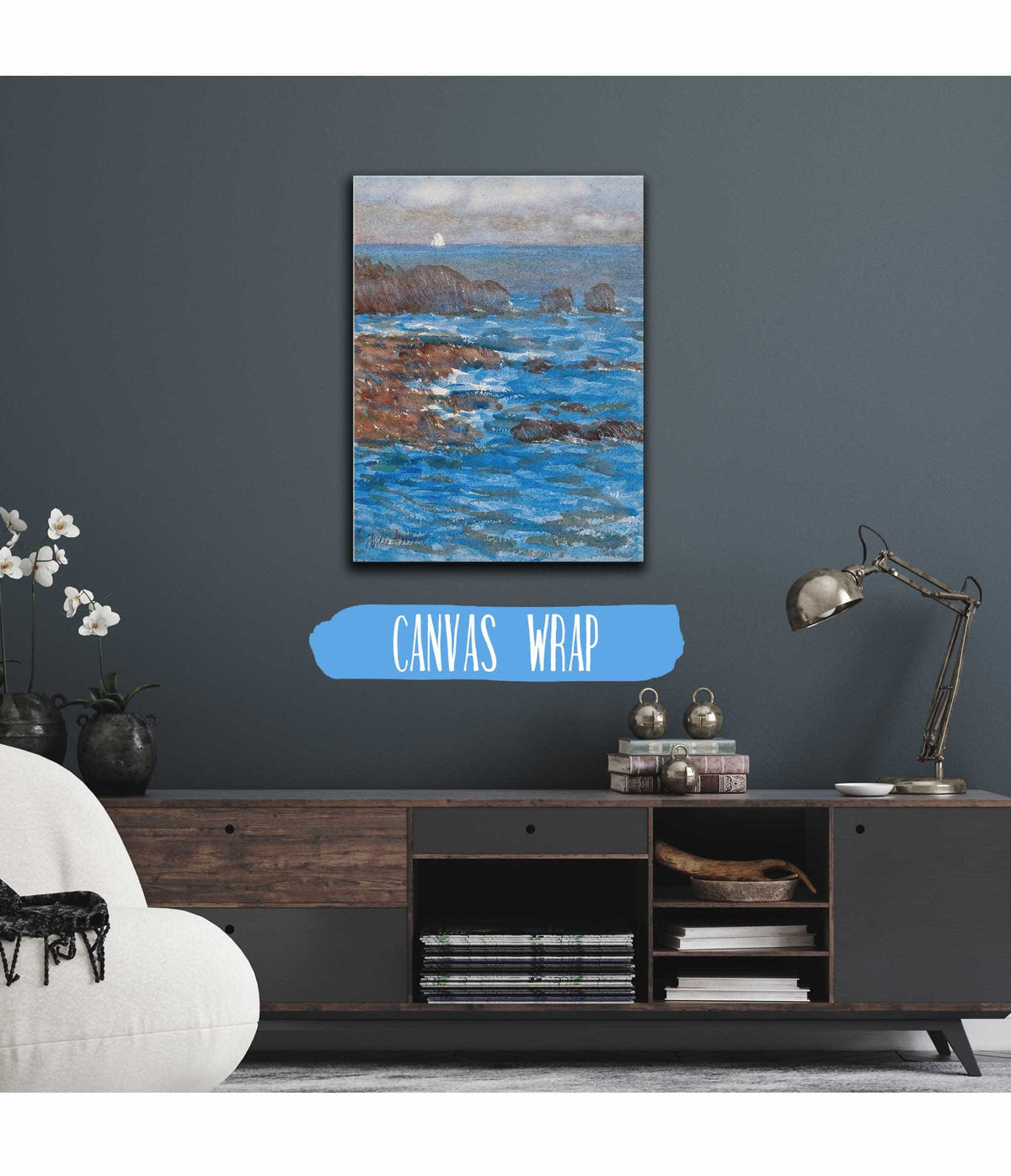 Cliffs And Sea Appeldore by Childe Hassam