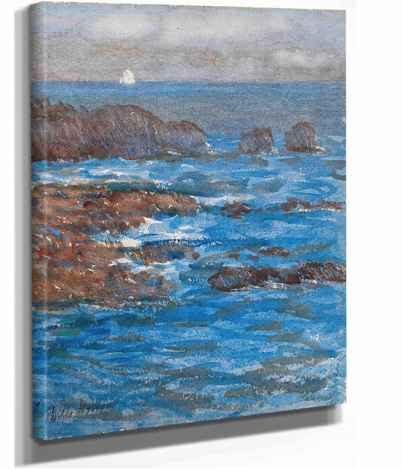 Cliffs And Sea Appeldore by Childe Hassam