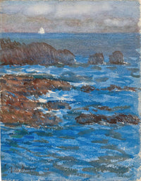 Cliffs And Sea Appeldore by Childe Hassam