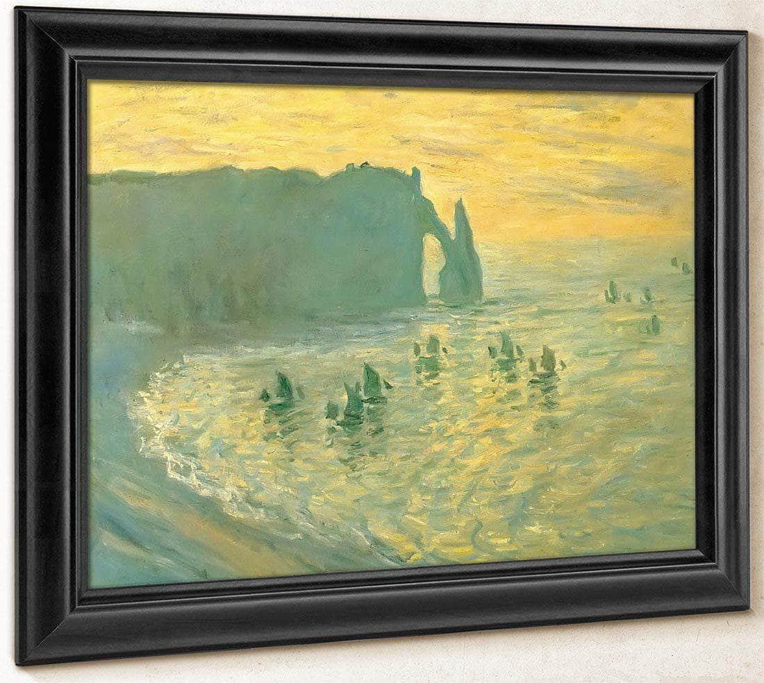 Cliffs At Etretat By Claude Monet Print, Canvas Art, Framed Print ...