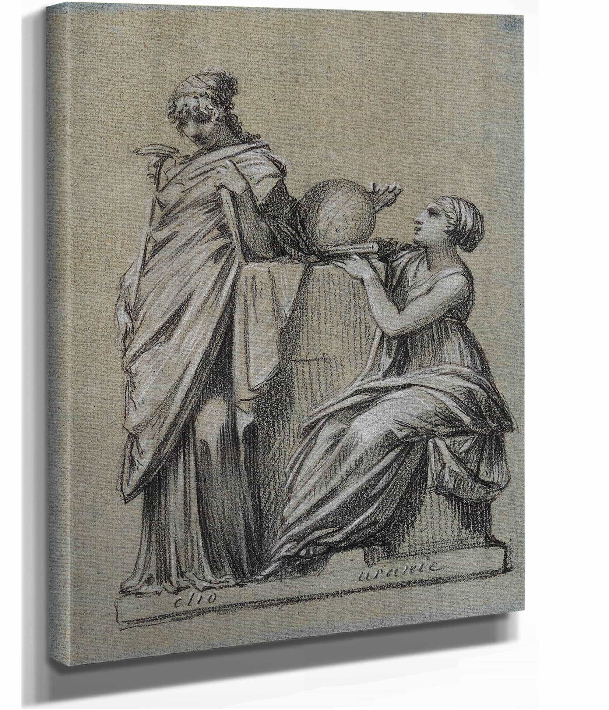 Clio Et Uranie by Pierre Paul Prudhon