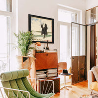 Cloaked Man In Landscape by Edwin Austin Abbey