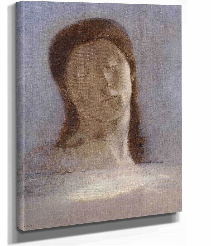 Closed Eyes by Odilon Redon