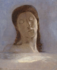 Closed Eyes by Odilon Redon