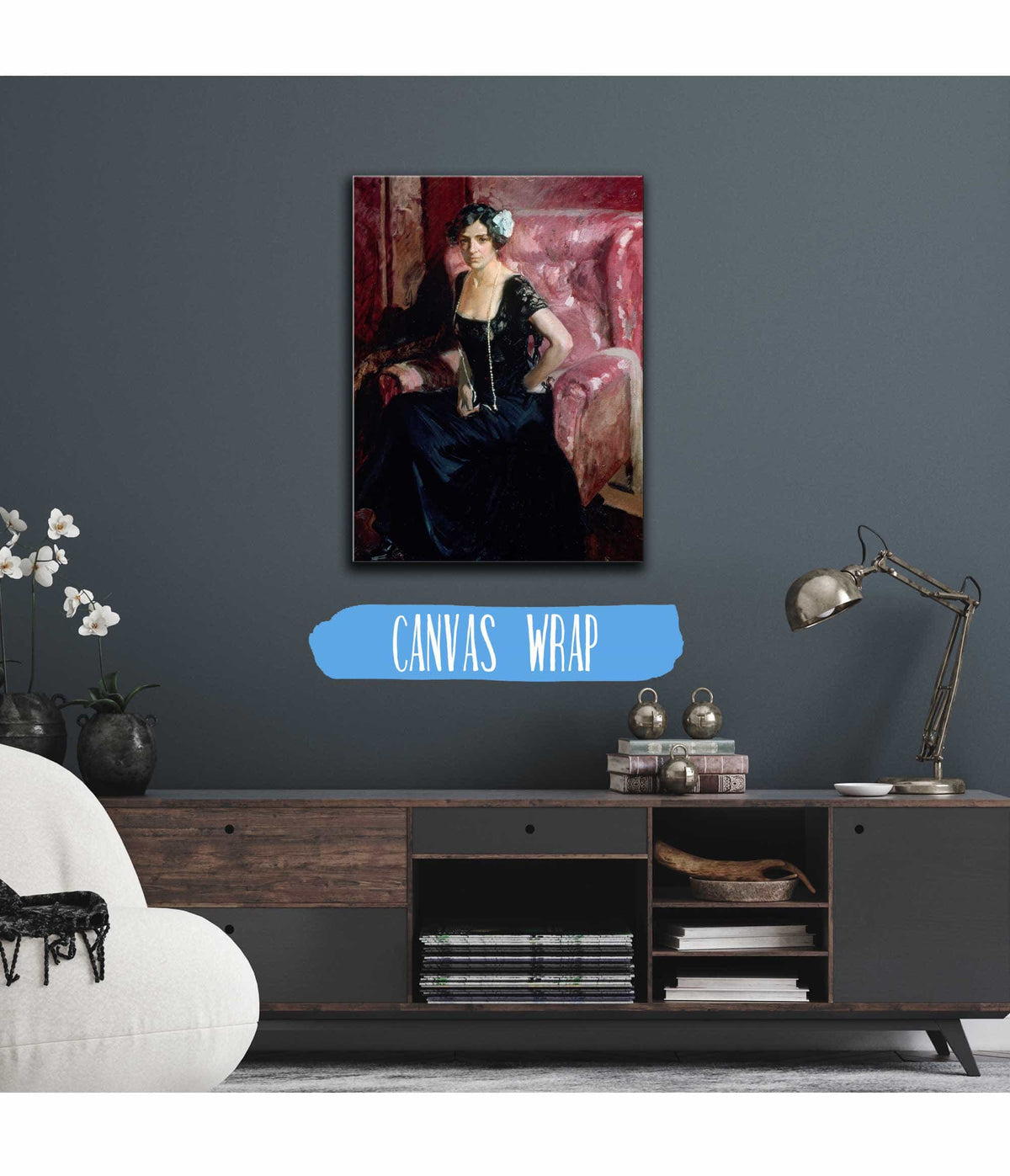 Clotilde In Evening Dress by Joaquin Sorolla