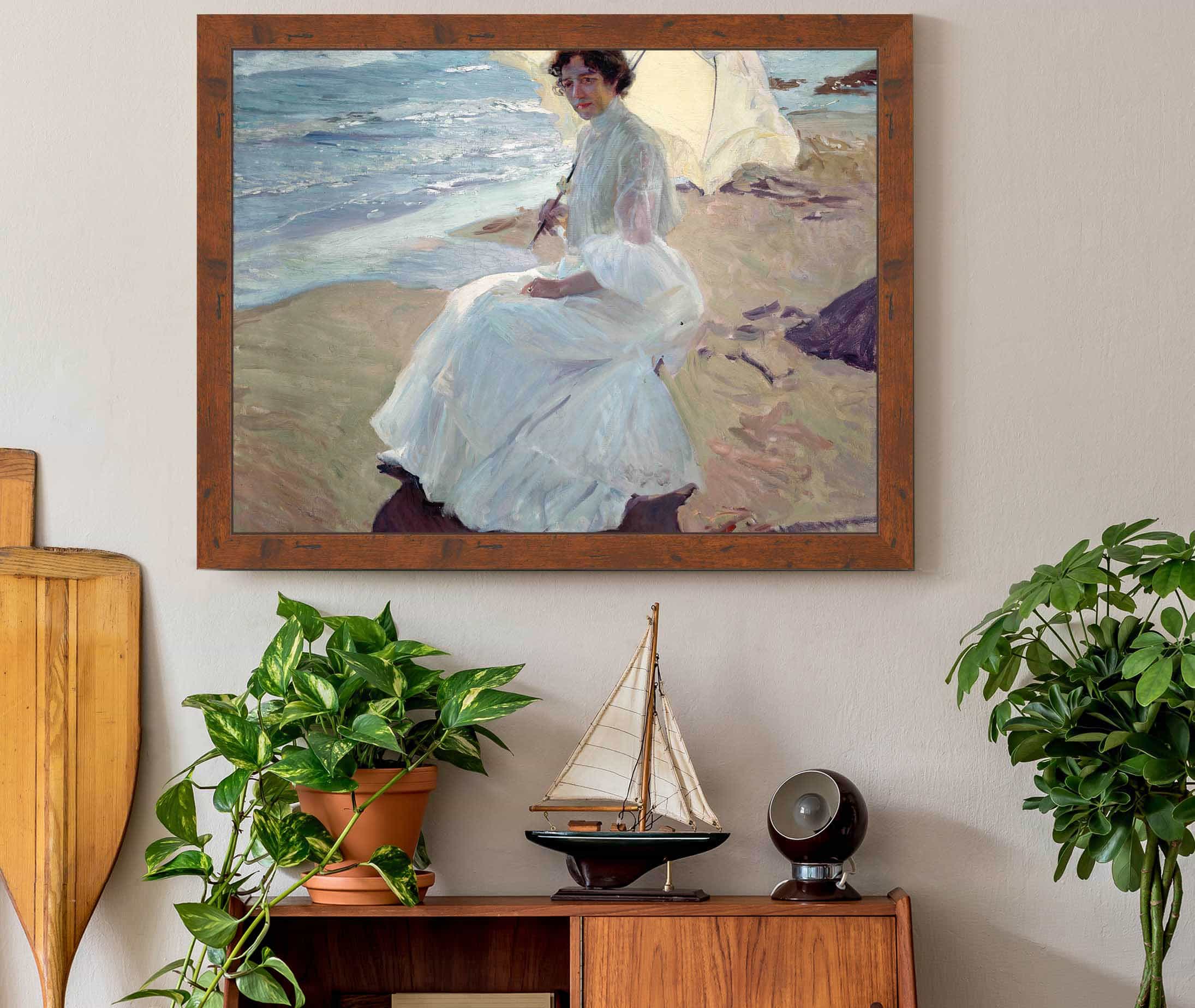 Clotilde On The Beach by Joaquin Sorolla
