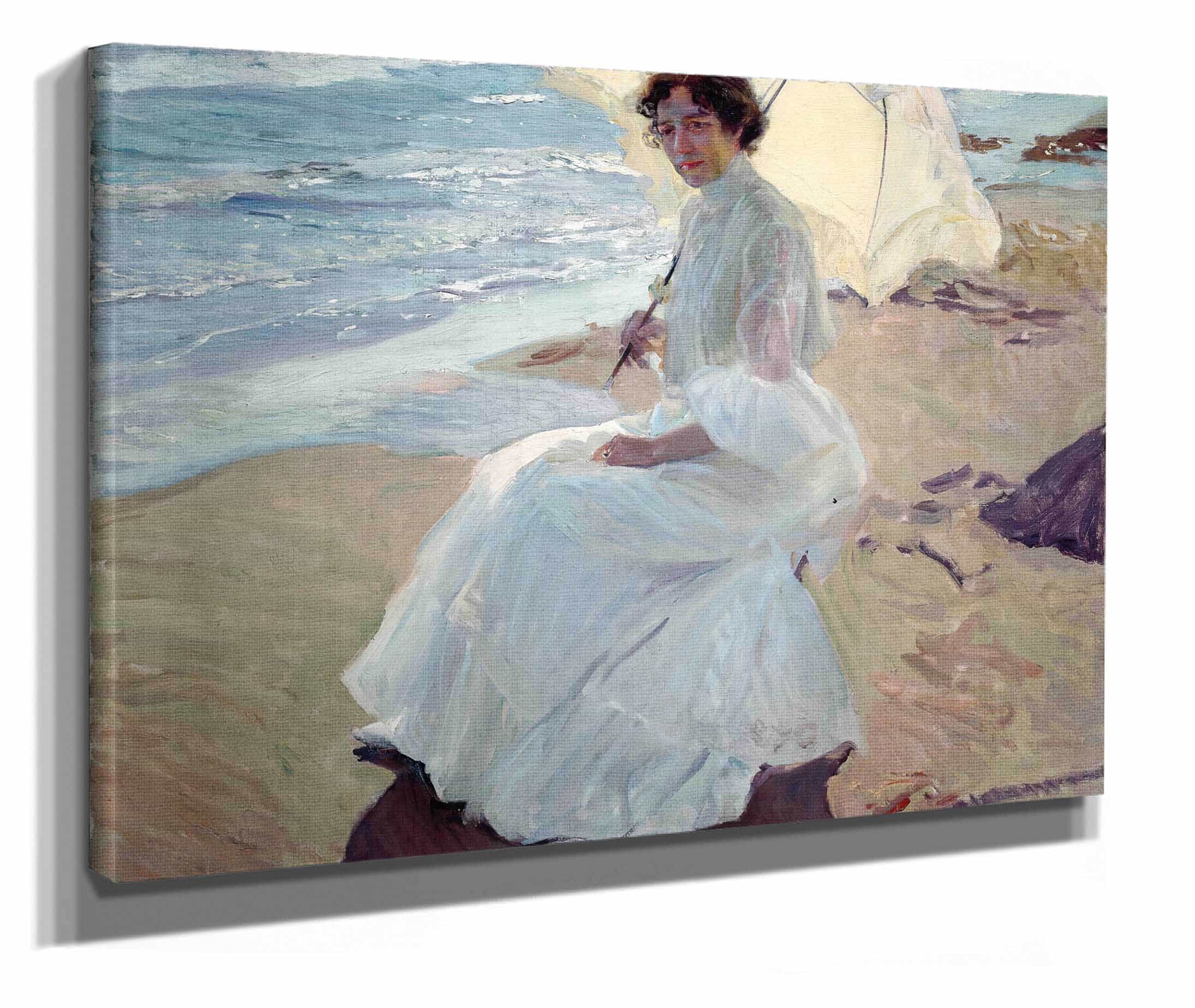 Clotilde On The Beach by Joaquin Sorolla
