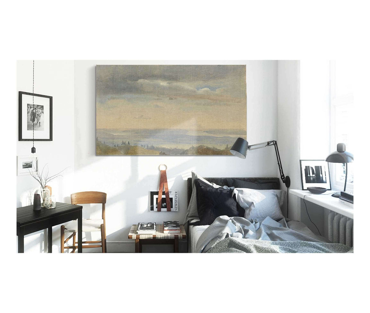 Cloud Study With River Landscape by Johan Christian Dahl