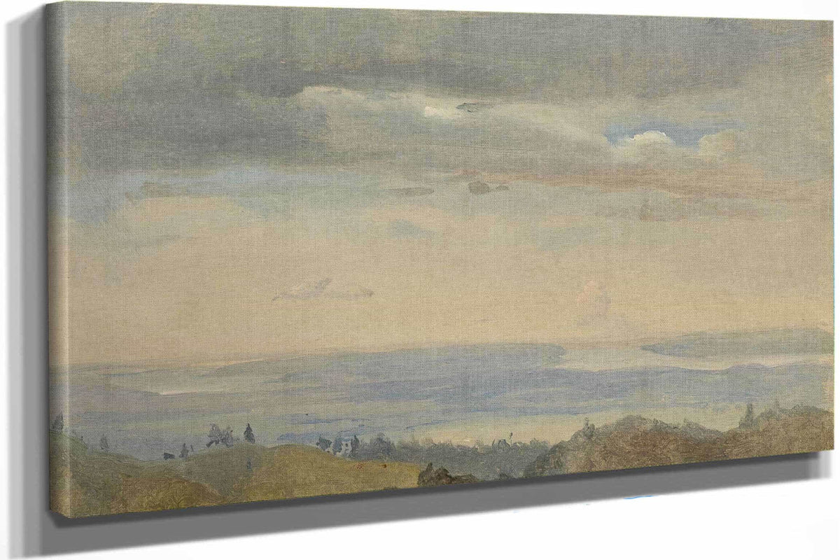 Cloud Study With River Landscape by Johan Christian Dahl