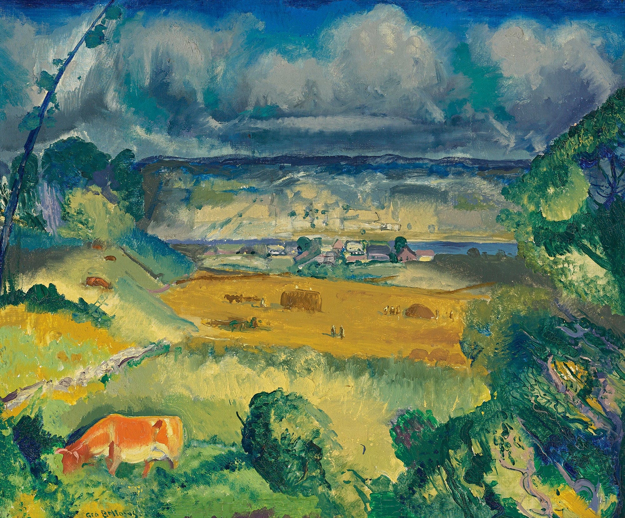 Clouds And Meadow by George Wesley Bellows