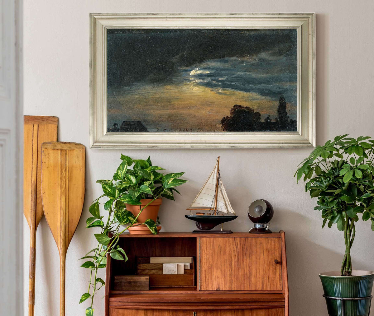 Clouds In Moonlight by Johan Christian Dahl