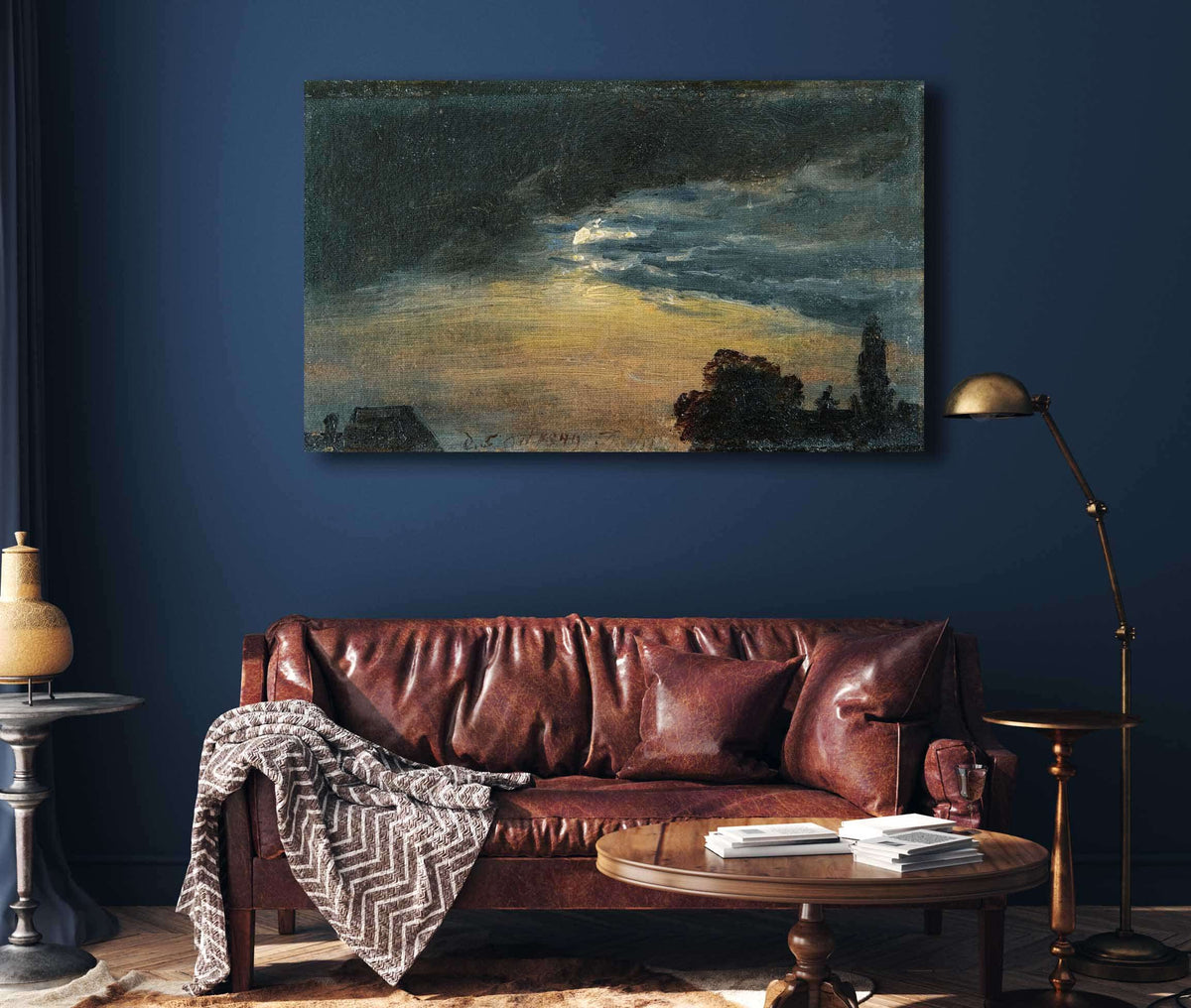 Clouds In Moonlight by Johan Christian Dahl