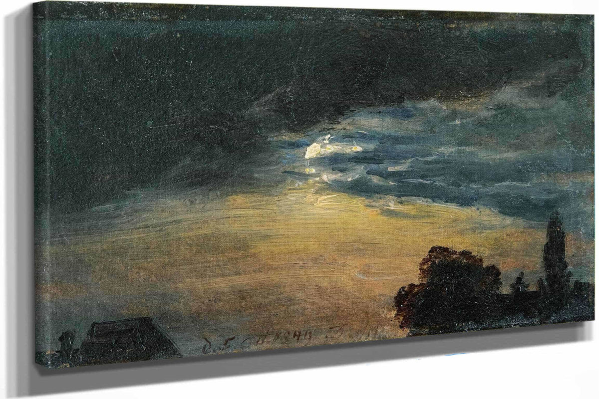 Clouds In Moonlight by Johan Christian Dahl