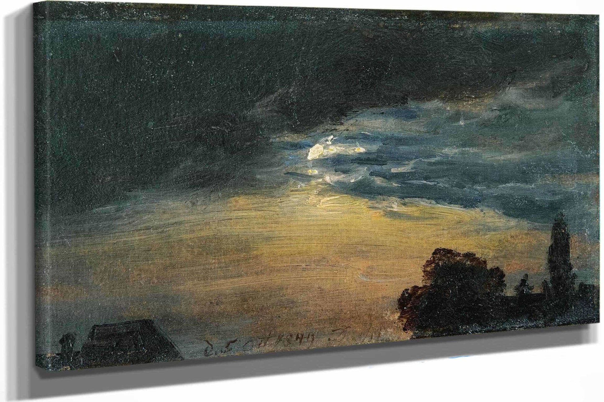 Clouds In Moonlight by Johan Christian Dahl