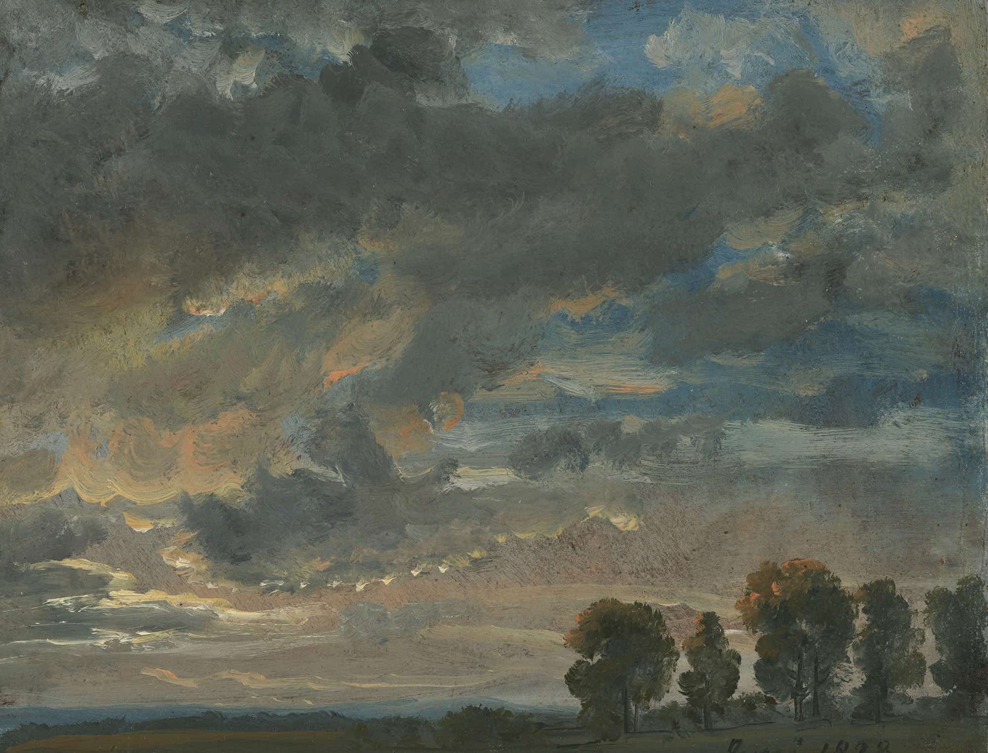 Clouds In The Evening by Johan Christian Dahl
