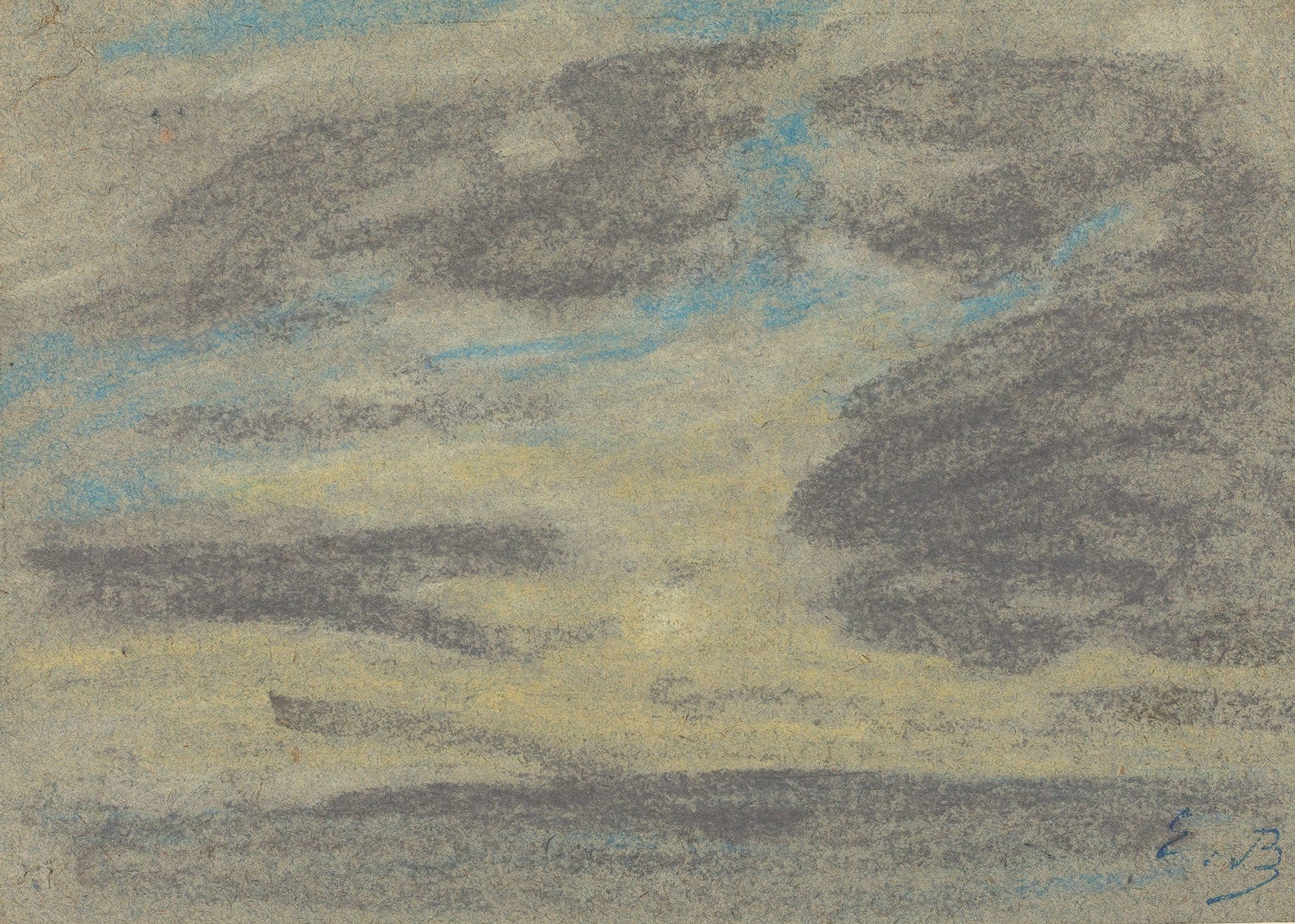 Clouds Over The Sea by Eugene Boudin