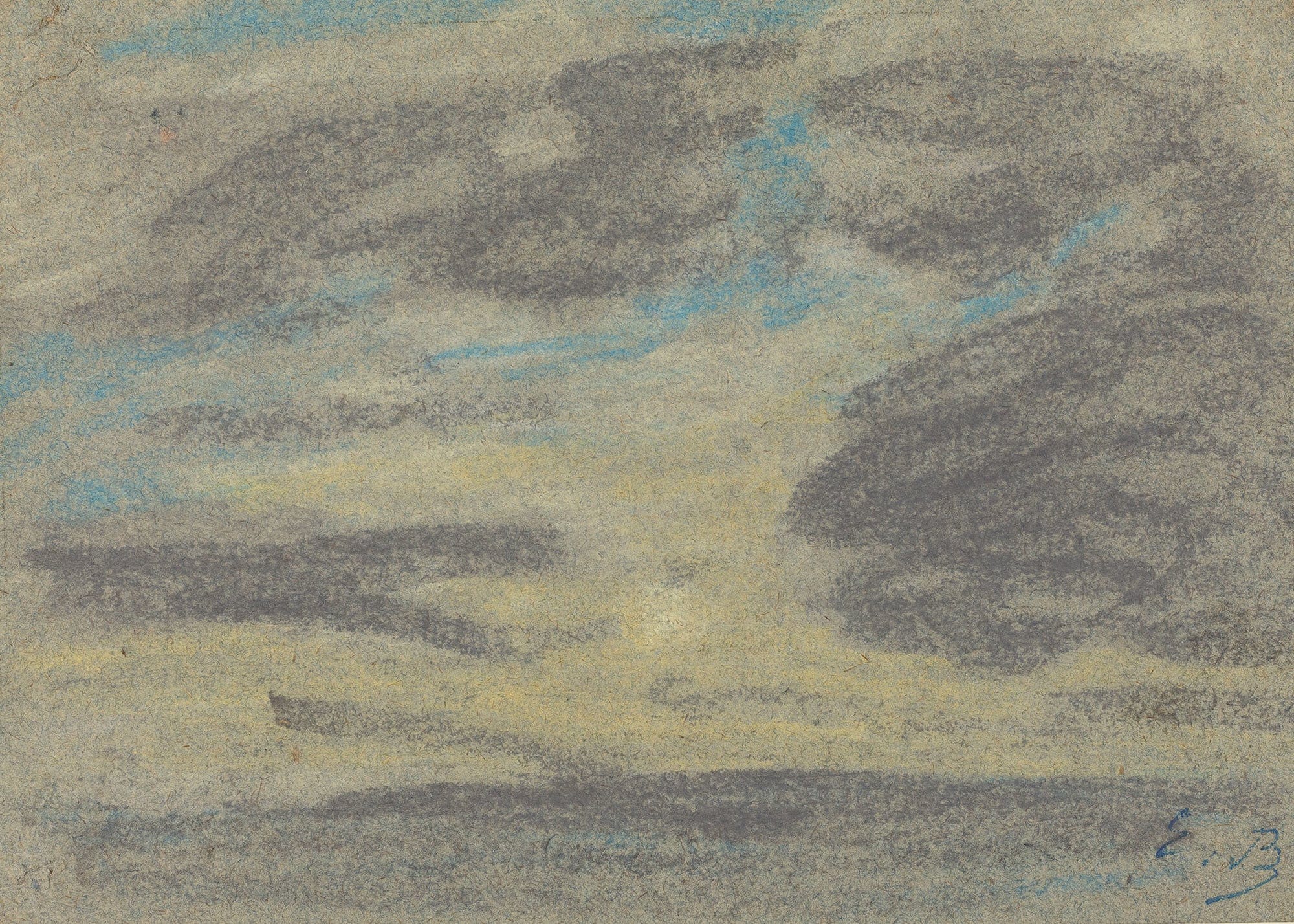 Clouds Over The Sea by Eugene Boudin