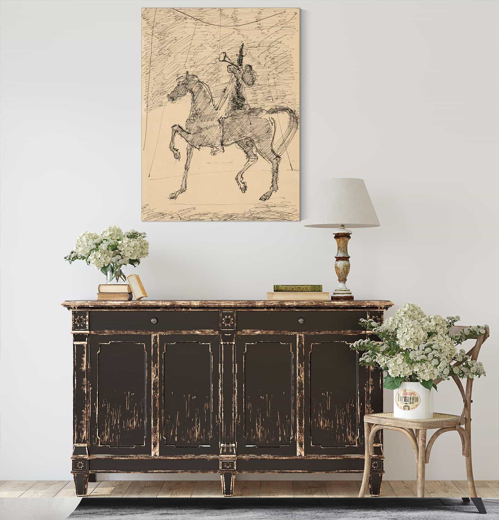 Clown On A Horse by Cyprian Majernik