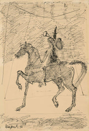 Clown On A Horse by Cyprian Majernik