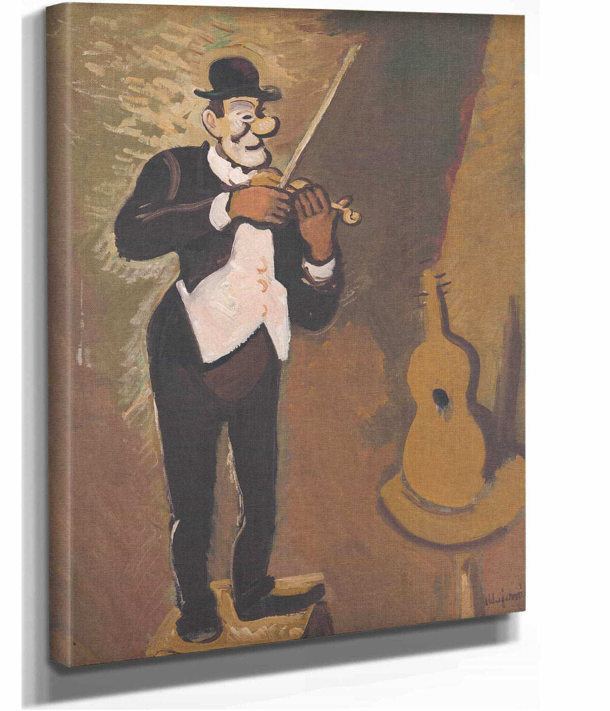 Clown Playing The Violin by Cyprian Majernik