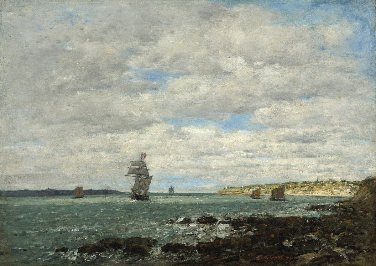 Coast Of Brittany by Eugene Boudin