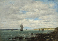 Coast Of Brittany by Eugene Boudin