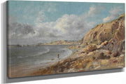 Coast Scene At Cullercoats Near Whitley Bay by John Linnell