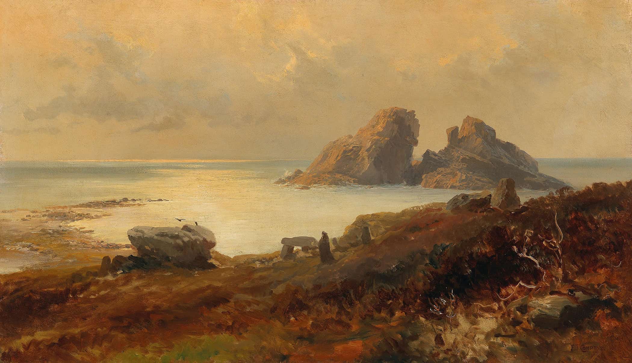 Coastal Landscape by Edward Theodore Compton