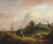 Coastal Landscape With A Shepherd And His Flock by Thomas Gainsborough