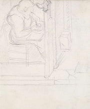 Cobbler At Work   by Georges Seurat