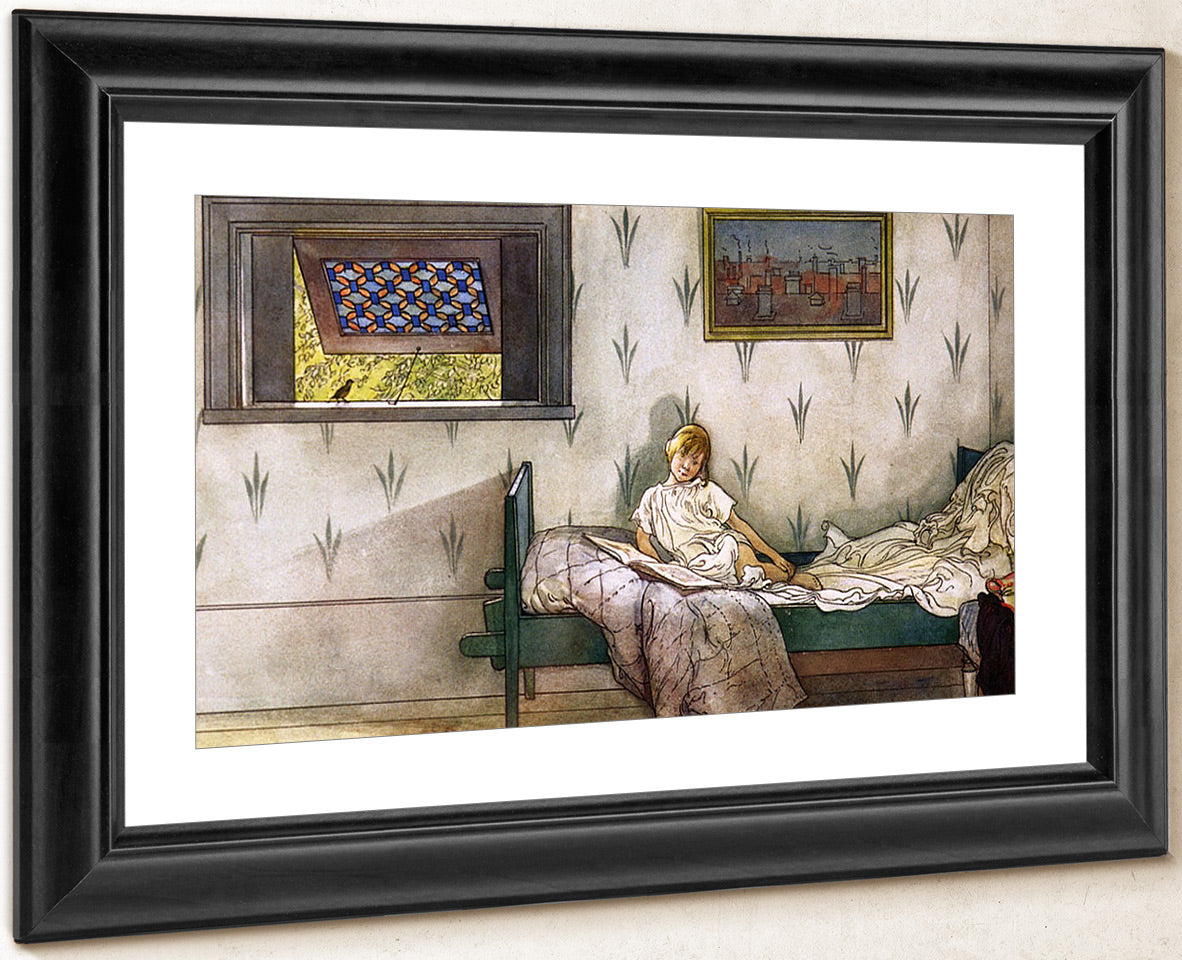 Cock A Doodle Doo, It's Seven O'clock! By Carl Larsson